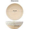 Bread Proofing Baskets for Sourdough Bread Baking Round Shaped Dough