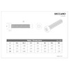 SECCARO 20 x Low Head Cap Screws M4 x 20mm