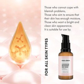 maru.derm Glutathione Lightening Milk Serum Moisturising Cream Alpha Arbutin | Whitening Face Serum Skin Care Treatment | 30ml