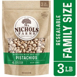 Nichols Farms Roasted Salted In-Shell Pistachios 3lb