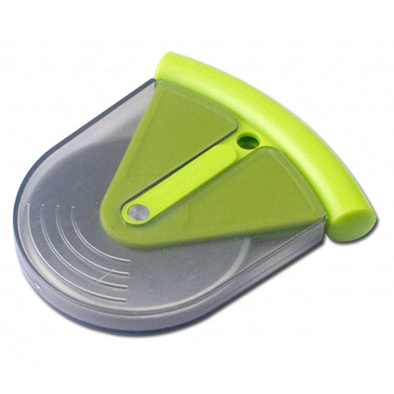 Green Stainless Steel Pizza Cutter with Protective Cover Non-Stick Pizza