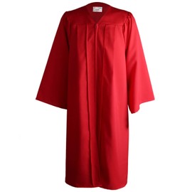 OSBO GradSeason Unisex Matte Robes for Graduation Gown, Choir Robes, Pulpit Robe and Pastor, Red, 48 Plus