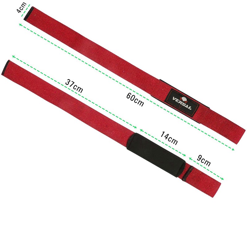 VERSAL VSL Weight Lifting Straps Neoprene Padded Wrist Wraps, 100%