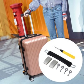 SHANOER Luggage Handle Replacement Part Suitcase Pull Handle 15.5 cm Black Plastic