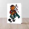 CafePress Jimmie The Scottish Piper Bear Grtng Cards Folded Greeting