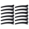 AKH® Pack of 12 Sectioning Clips | Black Plastic Hair
