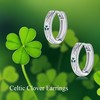 JERWLI Celtic Knot Earrings for Women 925 Sterling Sliver Clover