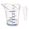 Rotho Domino Kitchen Measuring Cup 0.5 Litre, Transparent with in-Mould