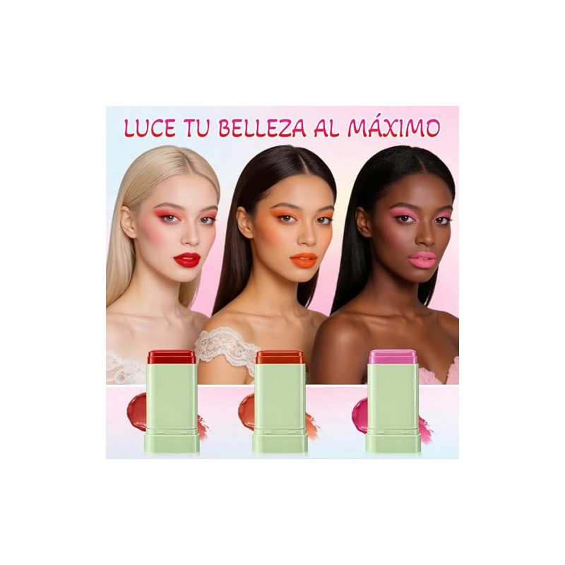 Blush en Crema 3PCS, Rubor en Crema,