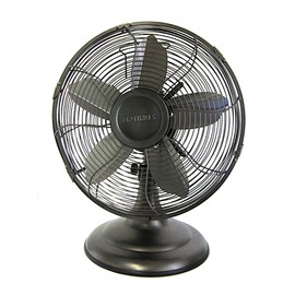 Optimus F-6212A F-6212A 3-Speed 60-Watt 12-In. Portable Retro Oscillating Table Fan