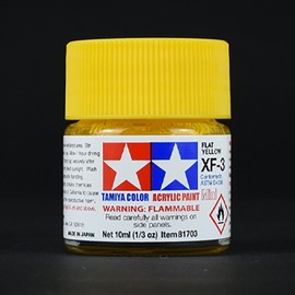 Tamiya Acrylic Mini 81703 XF-3 FLAT YELLOW Matte Flat Yellow / 타미야 도료 아크릴 미니 81703 XF-3 FLAT YELLOW 무광 플랫 옐로우