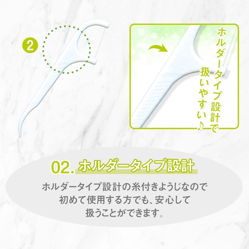 iSDG Single Push Thread Toothpicks with 100 Thread