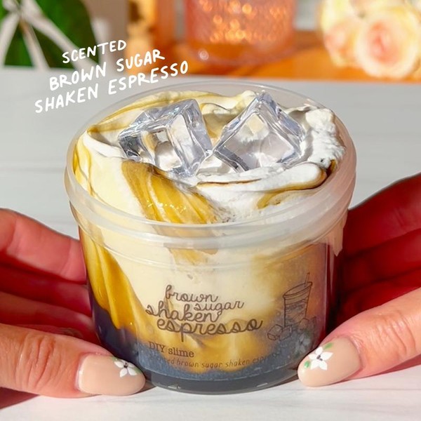 DIY Slime - Brown Sugar Shaken Espresso - Size: DIY