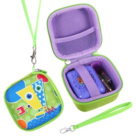 OUKNAK Carrying Case for Bitzee Interactive Toy Digital Pet and Case, Hard Travel Protective Storage Holder for Bitzee Virtual Electronic Pets Accessories (Green Pattern)