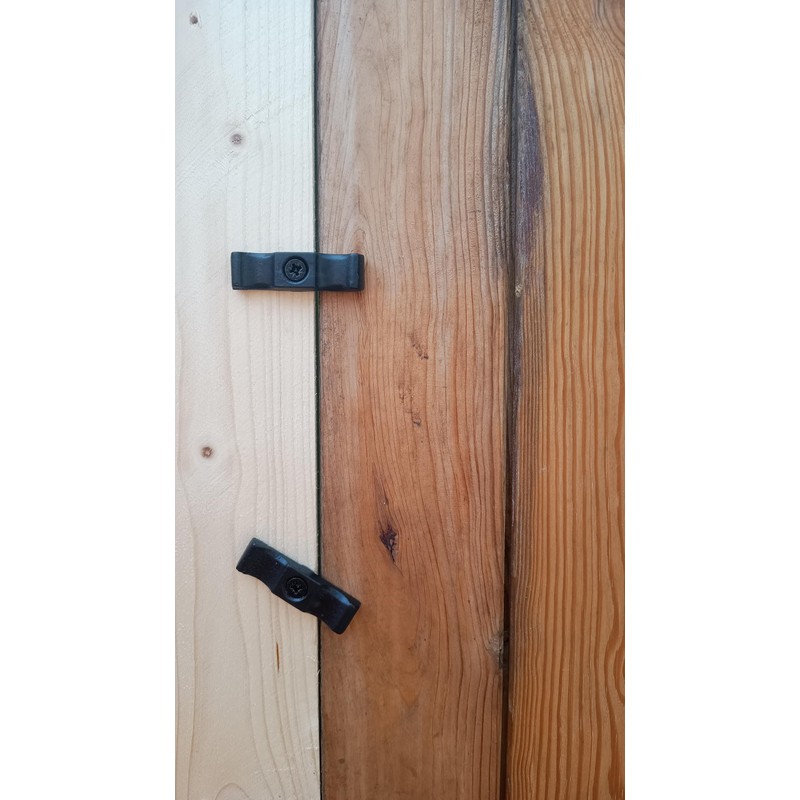 Black Turn Buttons with Screws 50mm (2 Inch) for Shed