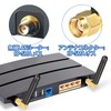 BINGFU 2.4GHz 5GHz 5.8GHz L-Shaped RP-SMA Small Wifi Antenna (2
