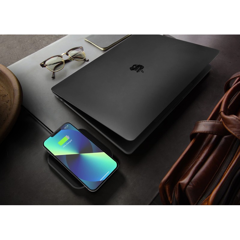 Zens Qi certified Aluminium Wireless Charging Pad, Supports Fast Wireless