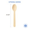 Compostable Spoons, Wood Disposable Utensils, 100 Wood Spoons, Compostable Utensils