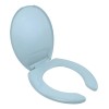 Asiento Con Tapa Redondo Azul Claro Para Wc Exel Eclipse