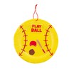 Fun Express Softball Paper Plate Lacing Craft Kit Makes 12