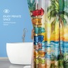 Vimorco Shower Curtain Beach Path, Shower Curtains for Bathroom Waterproof