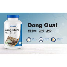 Nutricost Dong Quai 565mg, 240 Capsules (Angelica Sinensis) - Vegetarian Caps, Non-GMO, Gluten Free
