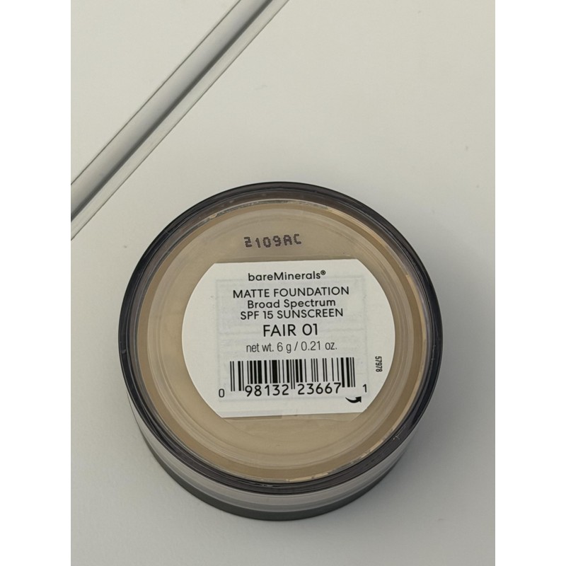Original Matte Loose Mineral Foundation SPF 15, 01 Fair, Vegan,