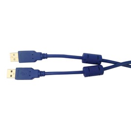 MULTICOMP PRO - MC002462 - USB Cable, USB Type A Plug, 2 m with Ferrite Beads USB Type A Plug 6.6 ft Blue USB 2.0-6pack