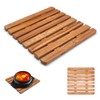 Leddy Living Bamboo Wood Heat Resistant Trivet - Table Mat
