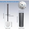 Juego de 2 Cepillos para Baño Ulable CP-JSE35 Gris Oscuro