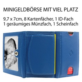 FreeHaveFun Women's Mini Purse, blue, Modern