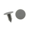 HEROFFIX 50 Pcs Gray Plastic Door Bumper Push Rivets Clip