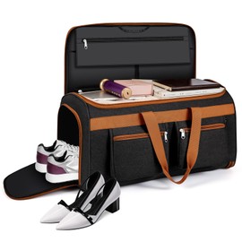 Convertible Garment Duffel Bags for Travel - Carry on Garment Duffle with Toiletry Bag Storage Bag Large Travel Duffel Bag 2 in 1 Hanging Suit Bag Weekender Bag for Men Women 3pcs Set