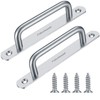 2 Pcs Barn Door Handles, Sliding Door Pull Handles, Stainless