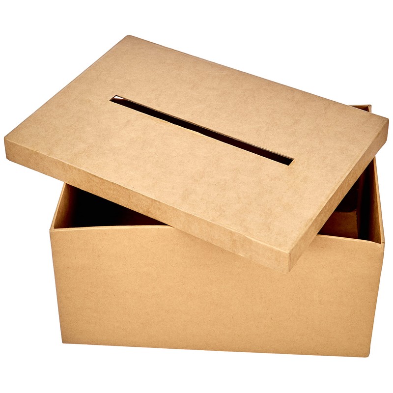 Rayher 67202000 DIY Wedding Card Box, Raffle Ticket Papier Mache
