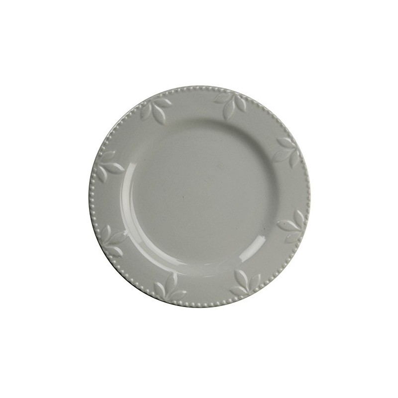 Signature Housewares Sorrento Collection 11" Round Dinner Plate, Gray