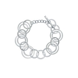 Ted Baker Hulie Multi Hoop Adjustable Bracelet For Women (Silver)