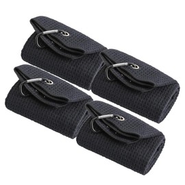 4 Packs Tri Fold Microfiber Towels Set Microfiber Fabric Waffle Pattern Towels Yoga Towels Unisex Pineapple Grid Sports Towel