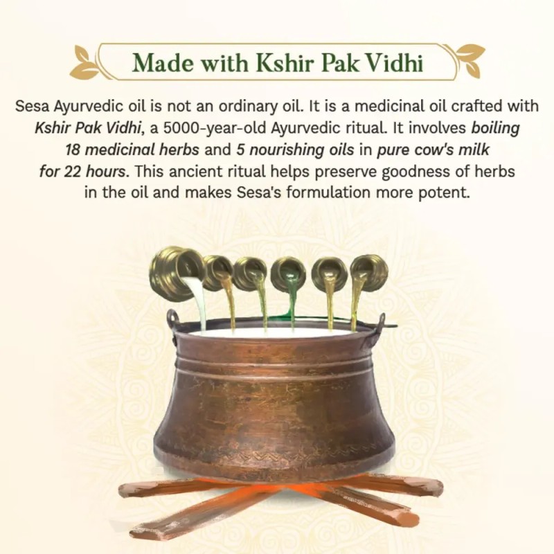 Aceite Capilar Sesa Ayurvedic Con Bhringraj Y 17 Hierbas Rar
