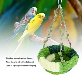 Bird Nest Hanging Hammock Bed Toy, Winter Warm Bird Nest House, Comfortable Bird Bed for Small Medium Pet Parrot Parakeet, Cockatiel, Conure, Cockatoo, African (Small Hammock