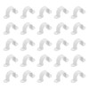 sourcing map 100Pcs PVC Pipe Straps, 20mm(4/5") Plastic Conduit Strap