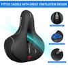 FITTOO Bike Seat, Large Bicycle Saddle for Electric and Hybrid