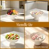 White Decorative Bowl 3Pack, 10" Detachable Decorative Fruit Bowls