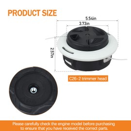 131763310 C26-2 Dual Line Trimmer Head 4002 710 2169 for Stihl Most Trimmer Heads FS Series