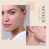 NEVEGE 925 Sterling Silver Hoop Earrings for Women Hypoallergenic Large