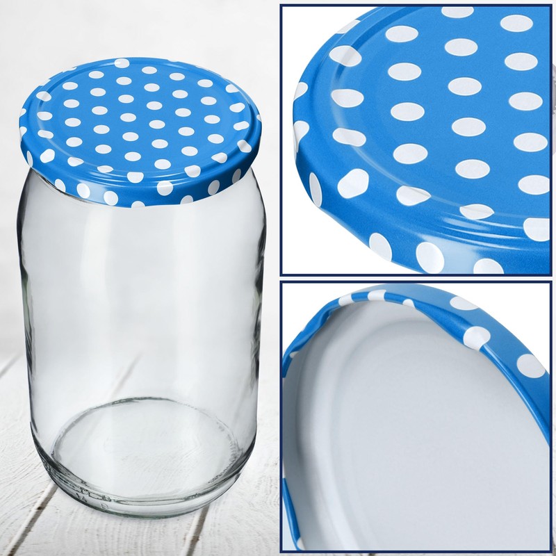 KADAX Screw Lids fi82mm x 50pcs Twist Off Lids Set