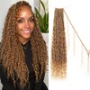 9 packs Boho Faux Locs Crochet Hair, 30 Inch, Honey