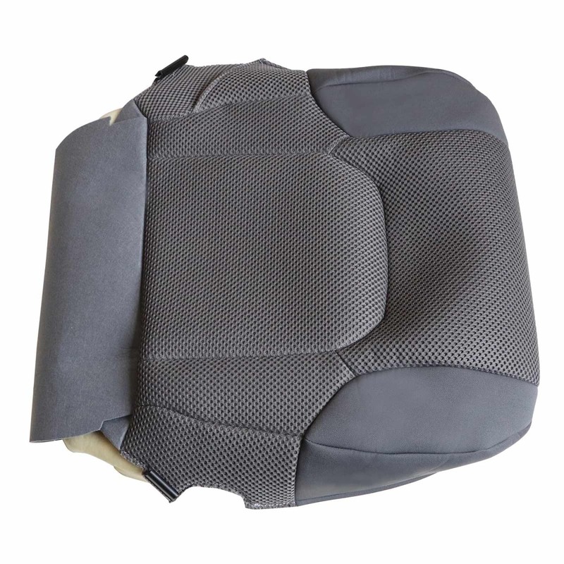 Priprilod Gray Cloth Left Front Driver Bottom Seat Cover Compatible