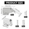 Sxutop 10 Pieces Mini Latch Automatic Spring Catch Push to