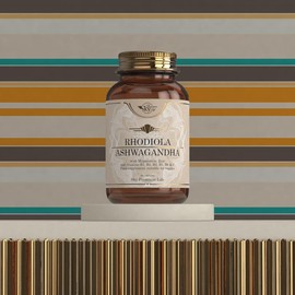 Sky Premium Life Stress Relief Complex - Organic Ashwagandha and Rhodiola Food Supplement with Magnesium, Zinc, Vitamin C, B-Complex - 120 Capsules